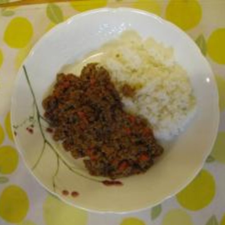 手間をかけずに　ドライカレー